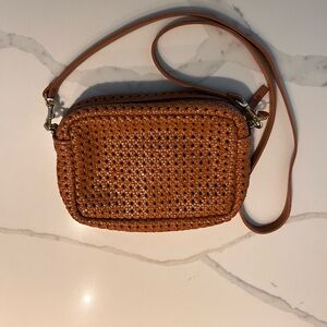 Woven Crossbody Bag in Tan